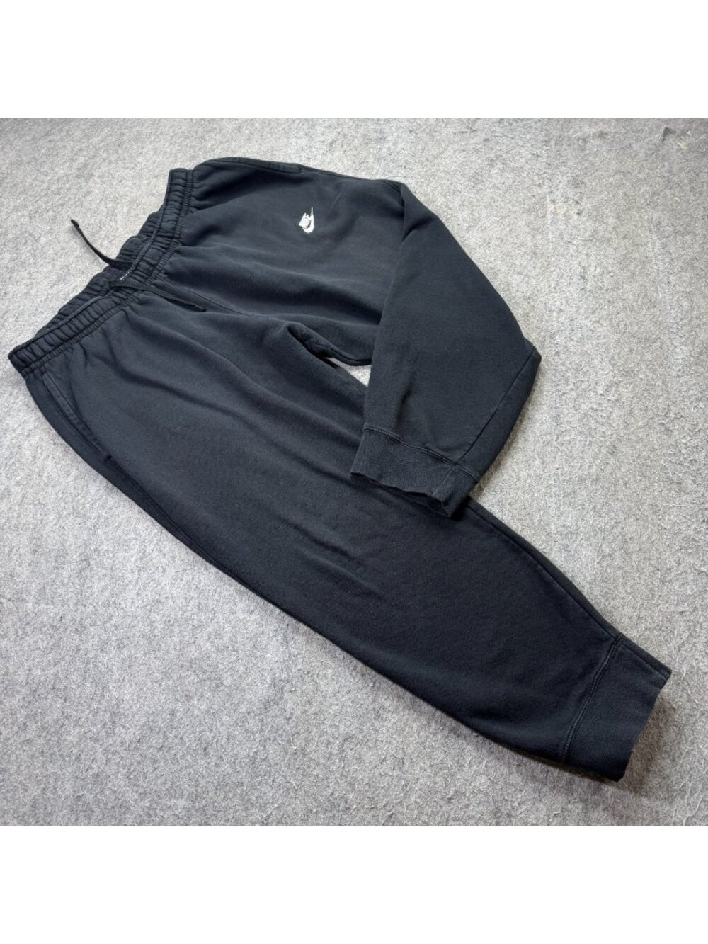 Nike Sportswear Club Fleece Joggers Men 2XL Black Tapered 27" BV2671 Sweatpants